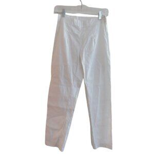 RUNDHOLZ BLACK LABEL White Linen Blend Cropped Pants Lagenlook - Size XS